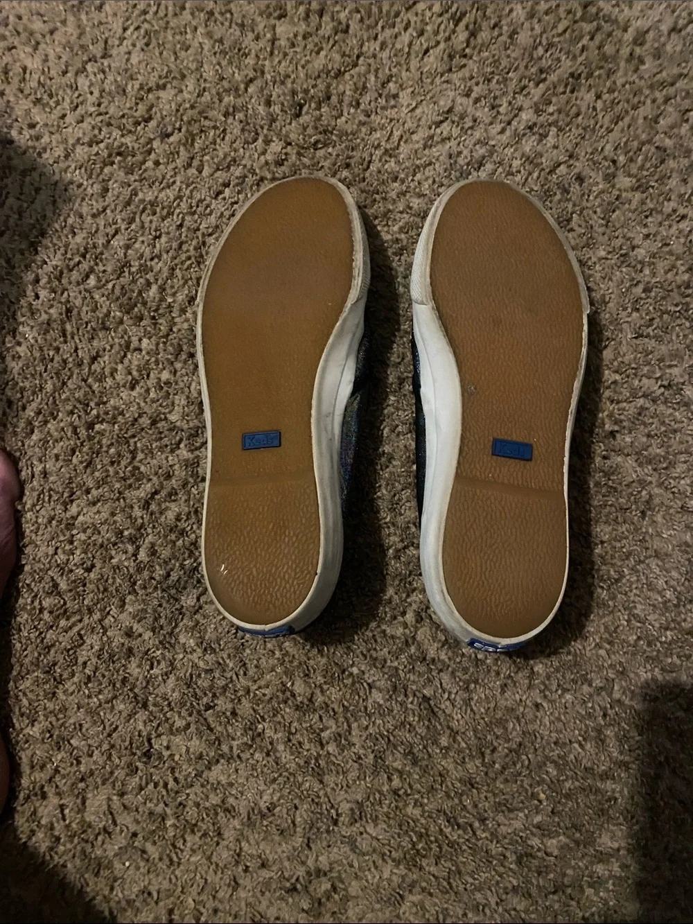 Keds Women's Black Iridescent Slip-On Flats